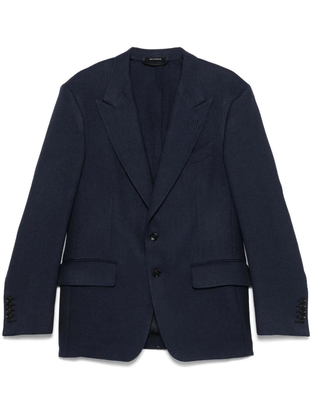 TOM FORD Blazer met enkele rij knopen Blauw