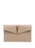 Saint Laurent Pre-Owned 2023 Grain De Poudre Uptown Pouch clutch bag - Brown