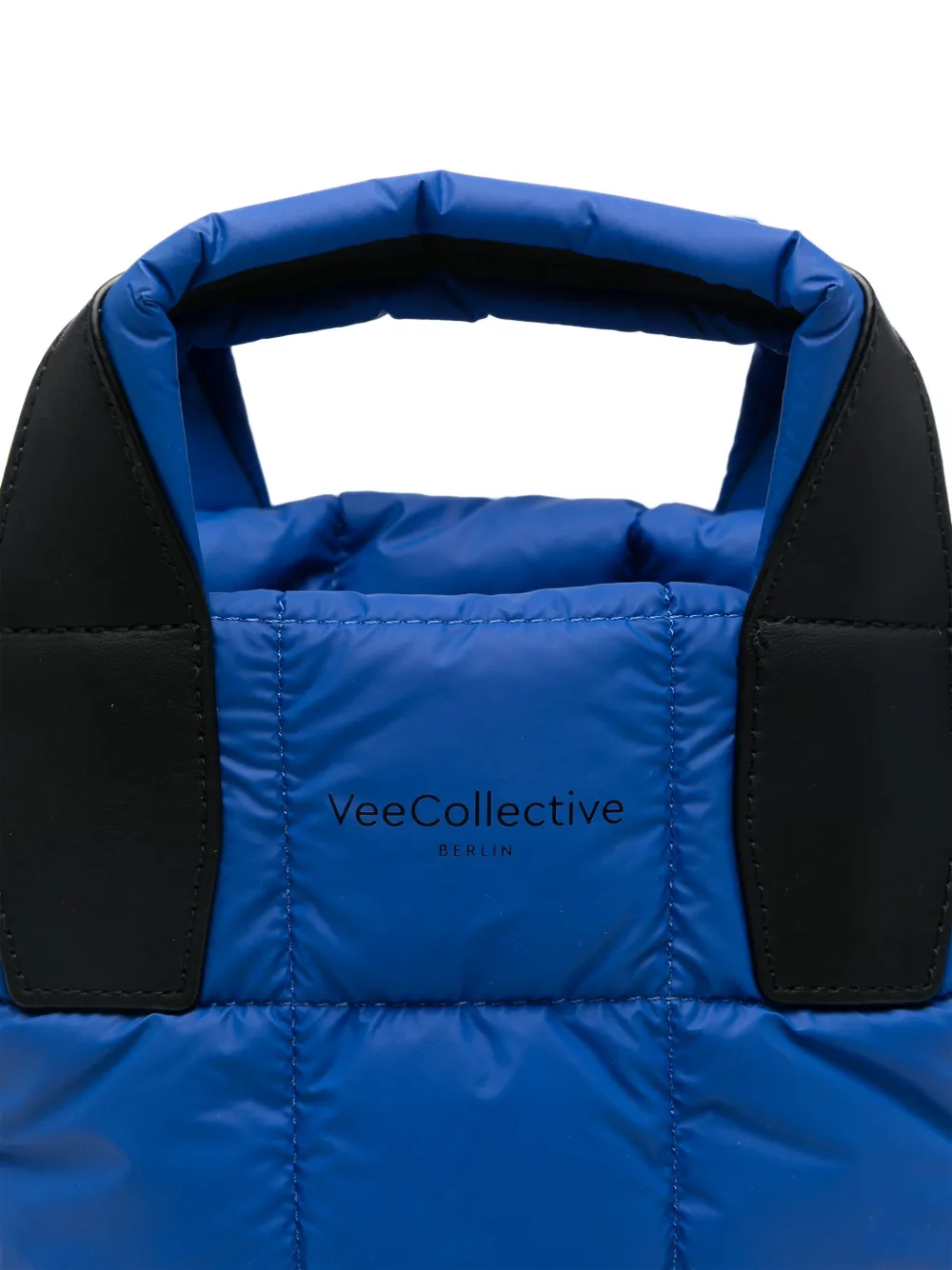 Veecollective Mini Vee Tote Bag In Blue