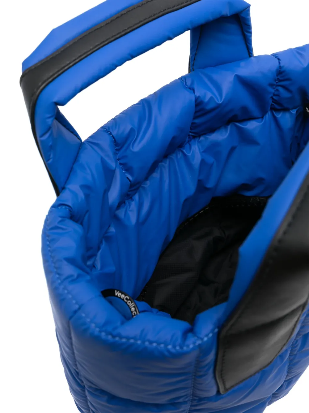 Veecollective Mini Vee Tote Bag In Blue
