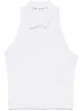 DKNY racerback polo tank - White