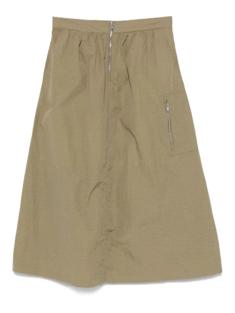 DKNY falda midi con perforaciones