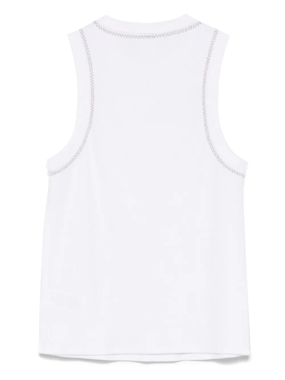 DKNY stud-detailing tank top - Wit