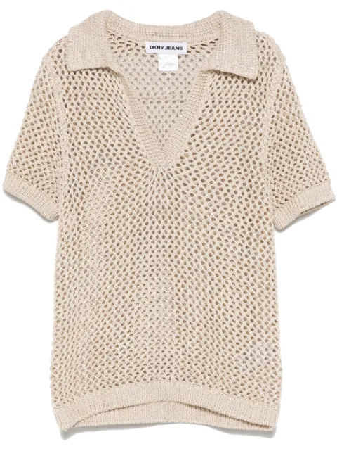 DKNY open-knit top