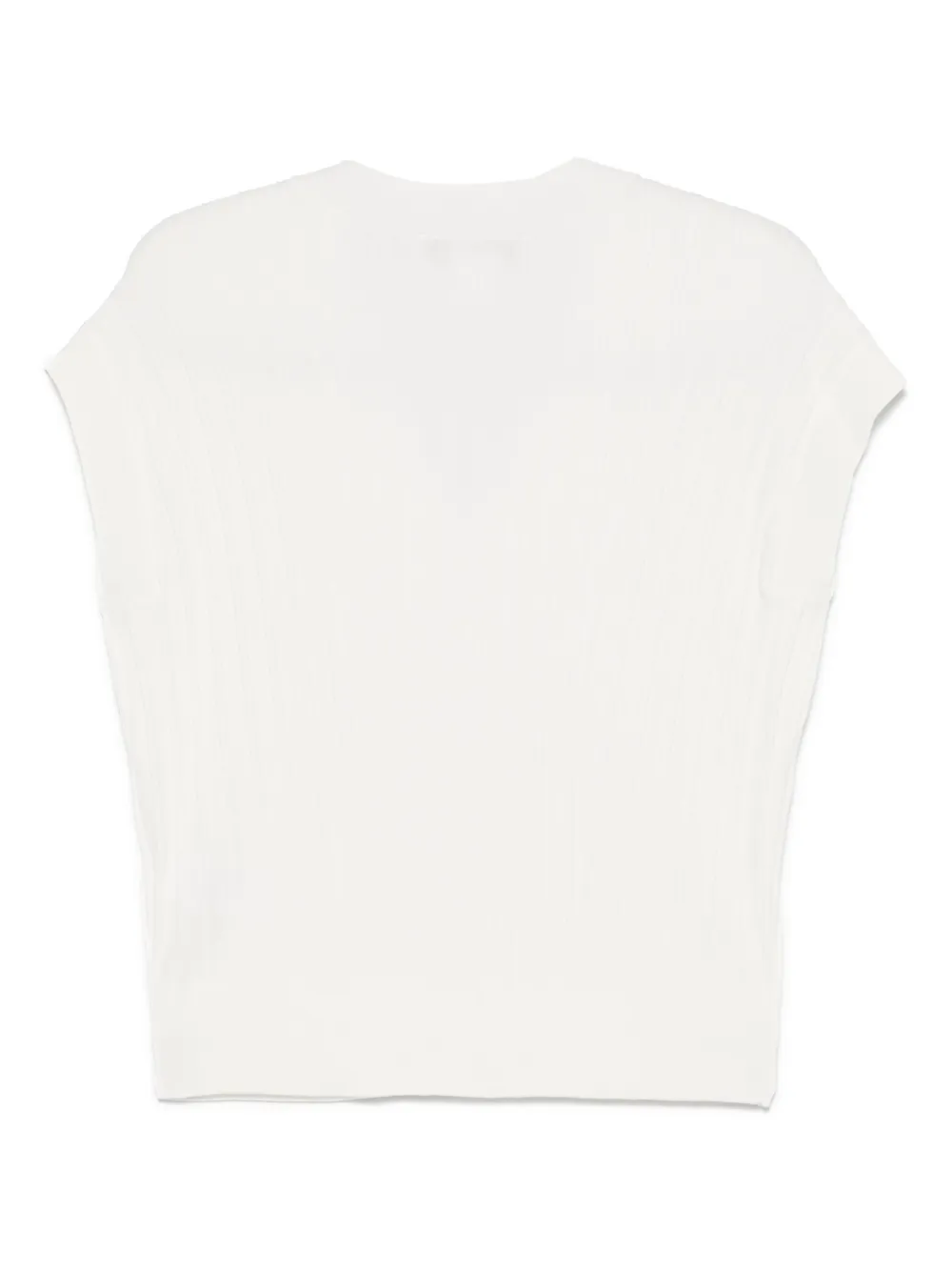 DKNY Geribbelde top - Beige