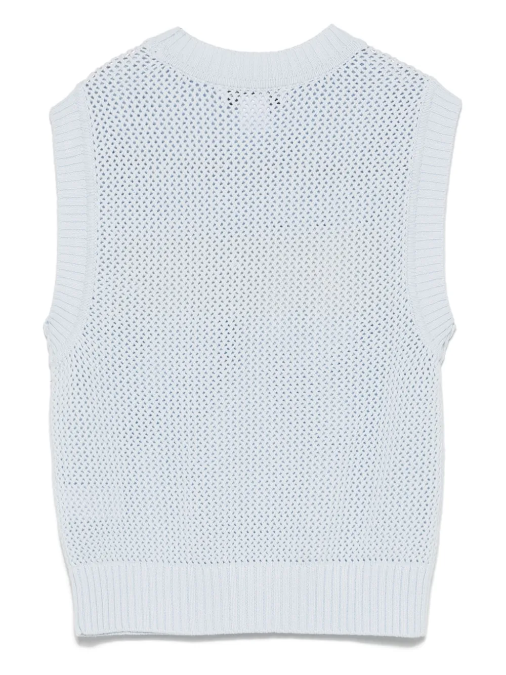 DKNY logo-jacquard vest - Blauw