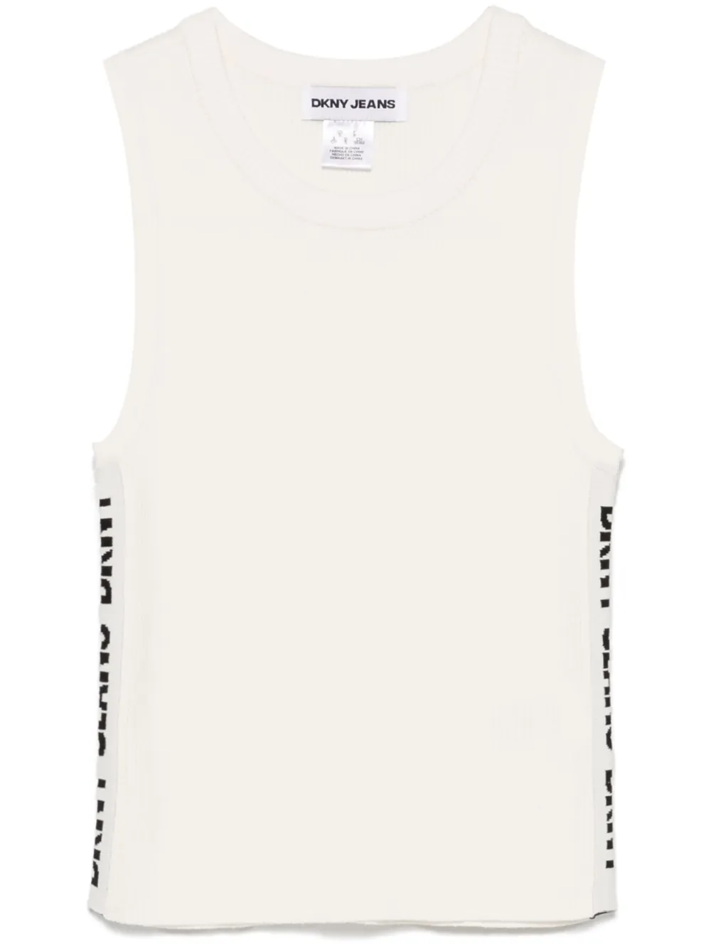 logo-trim vest