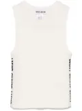 DKNY logo-trim vest - White