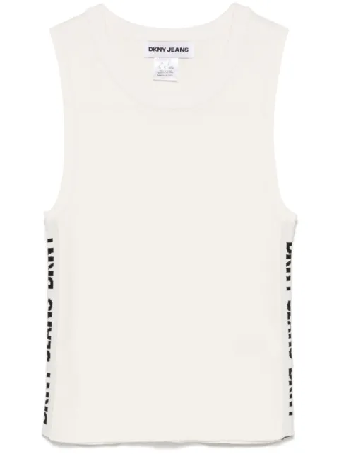 DKNY logo-trim vest