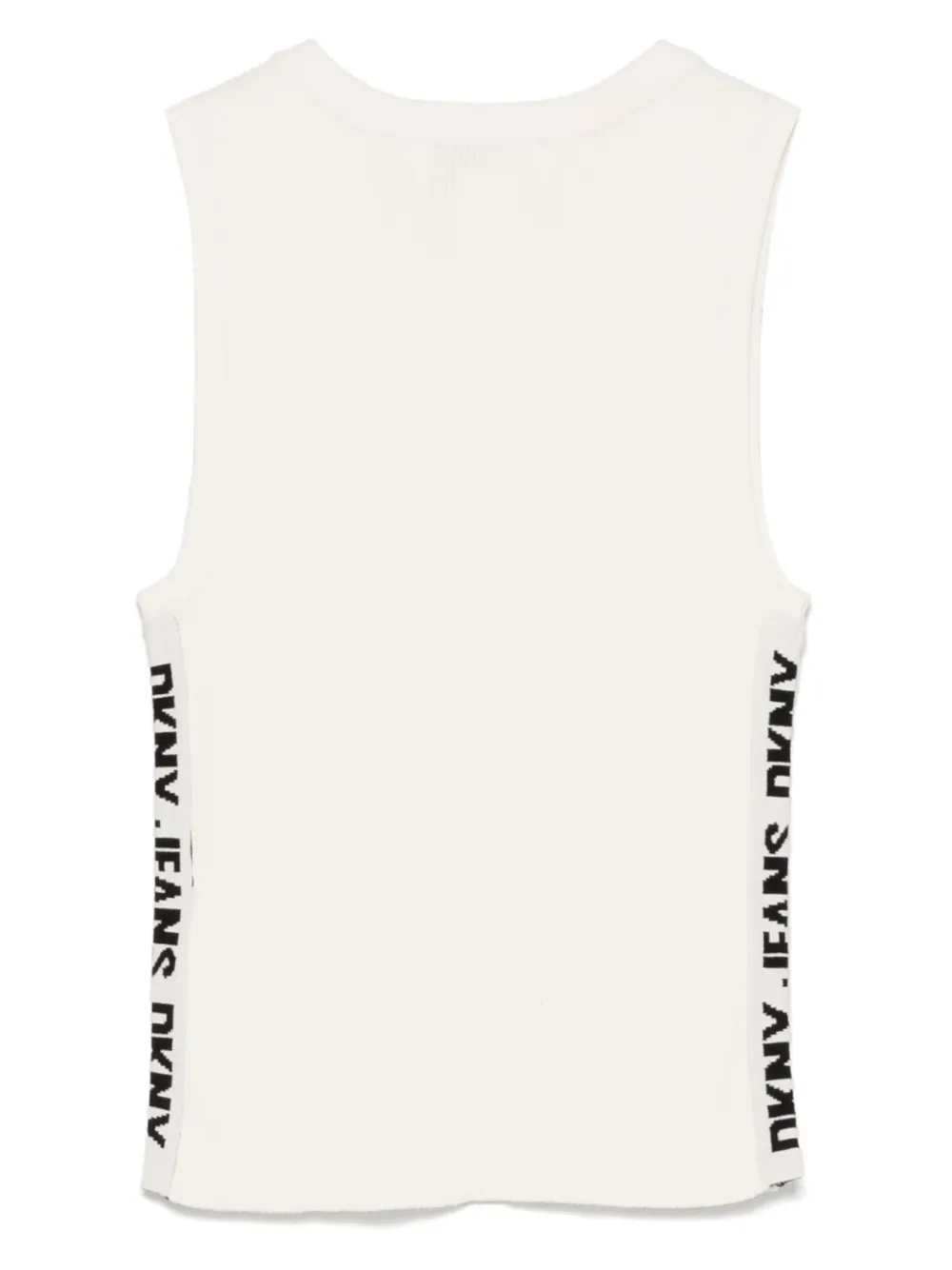 DKNY logo-trim vest - Wit