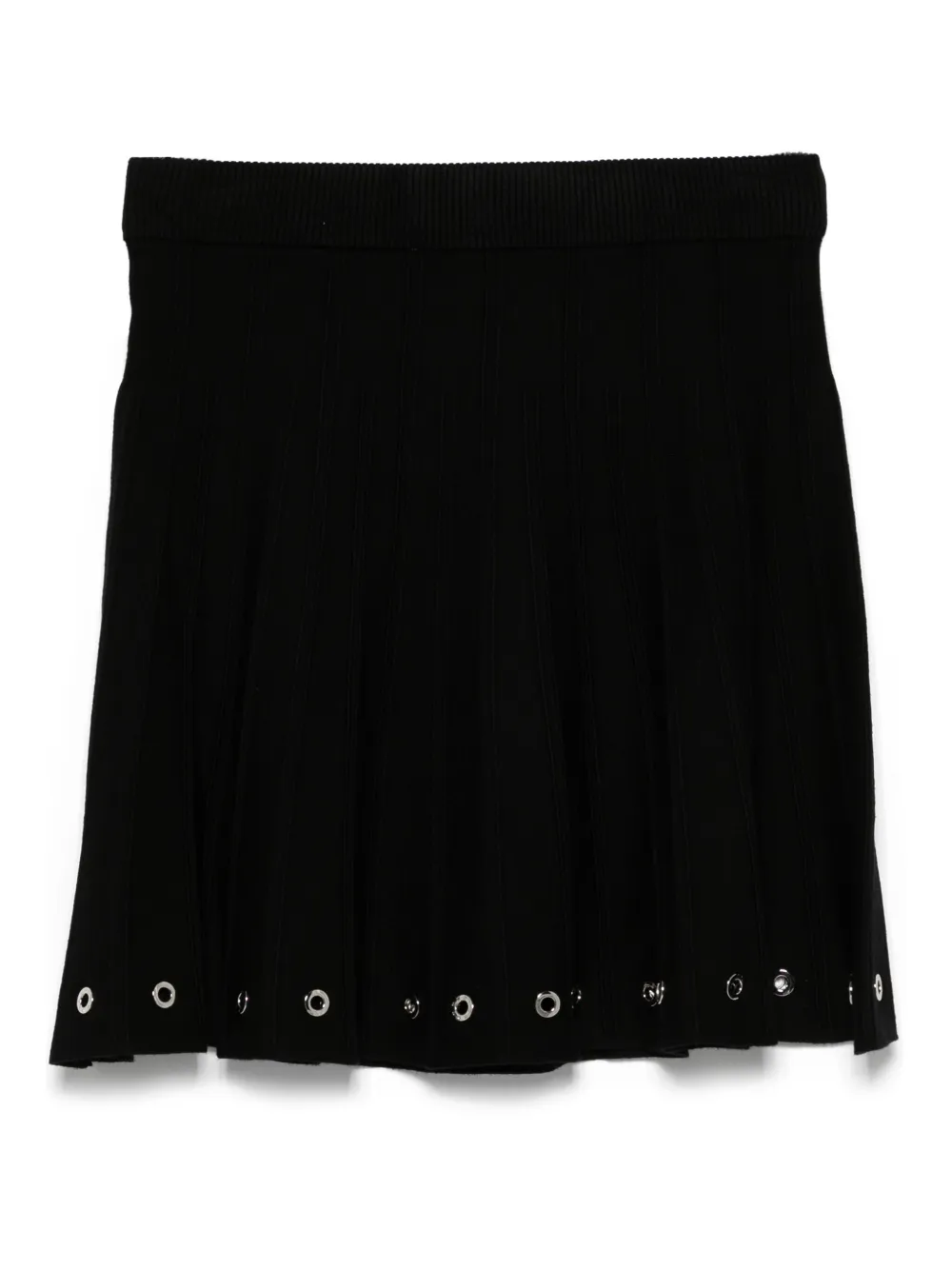 DKNY gromet-detailing skirt - Zwart