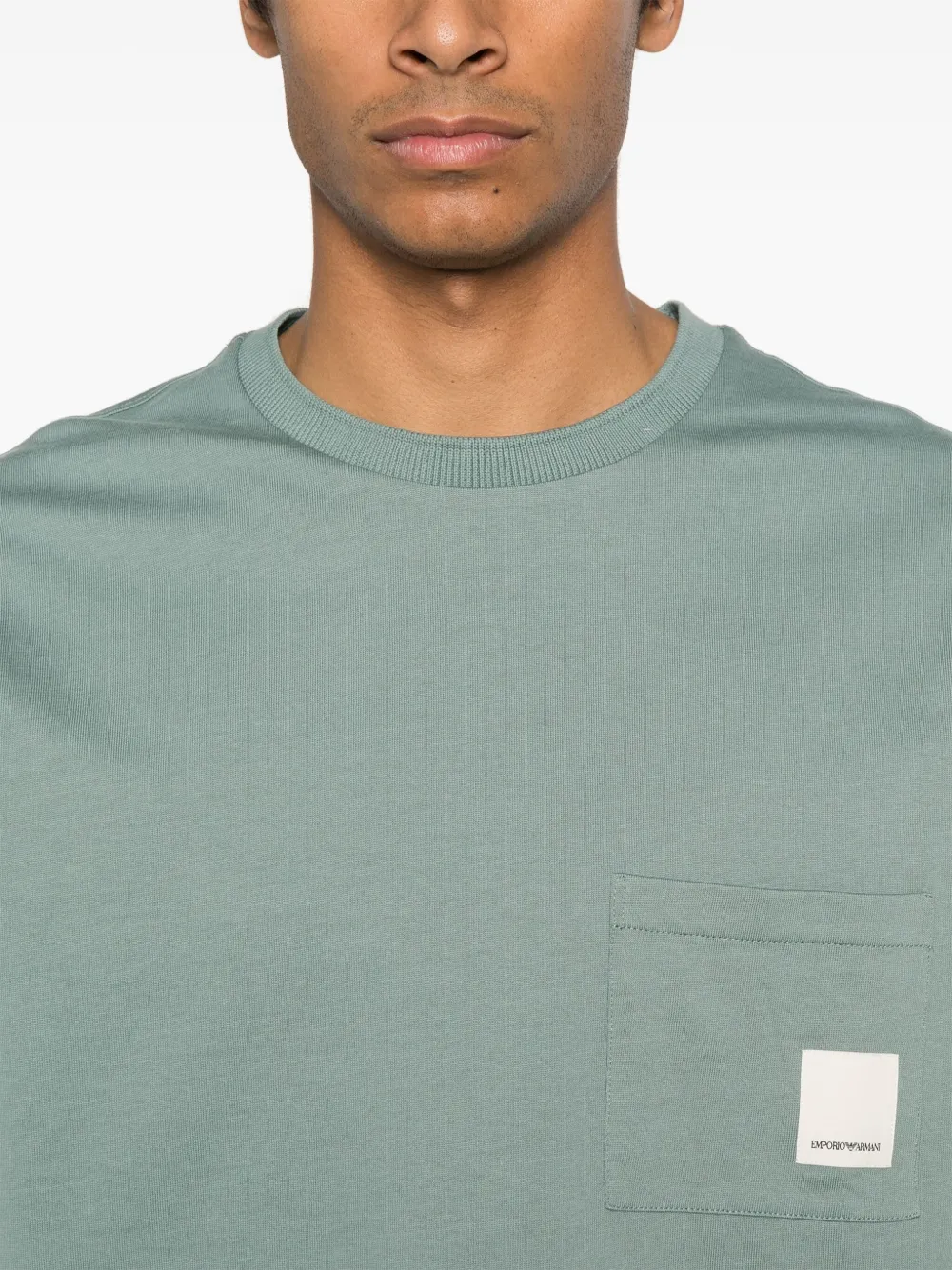 Emporio Armani T-shirt met logopatch Groen