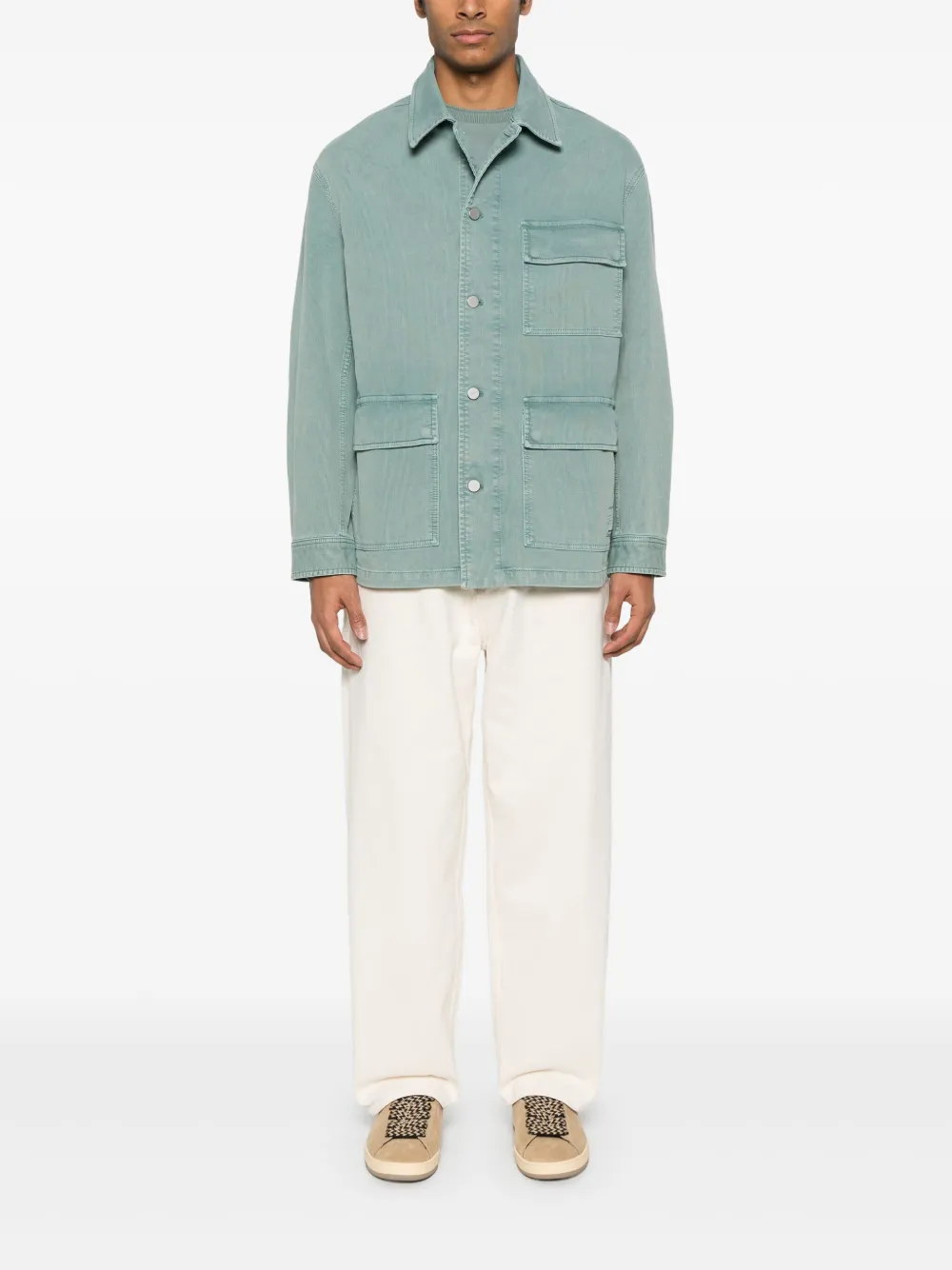 Emporio Armani Jack met gegraveerd logo Blauw