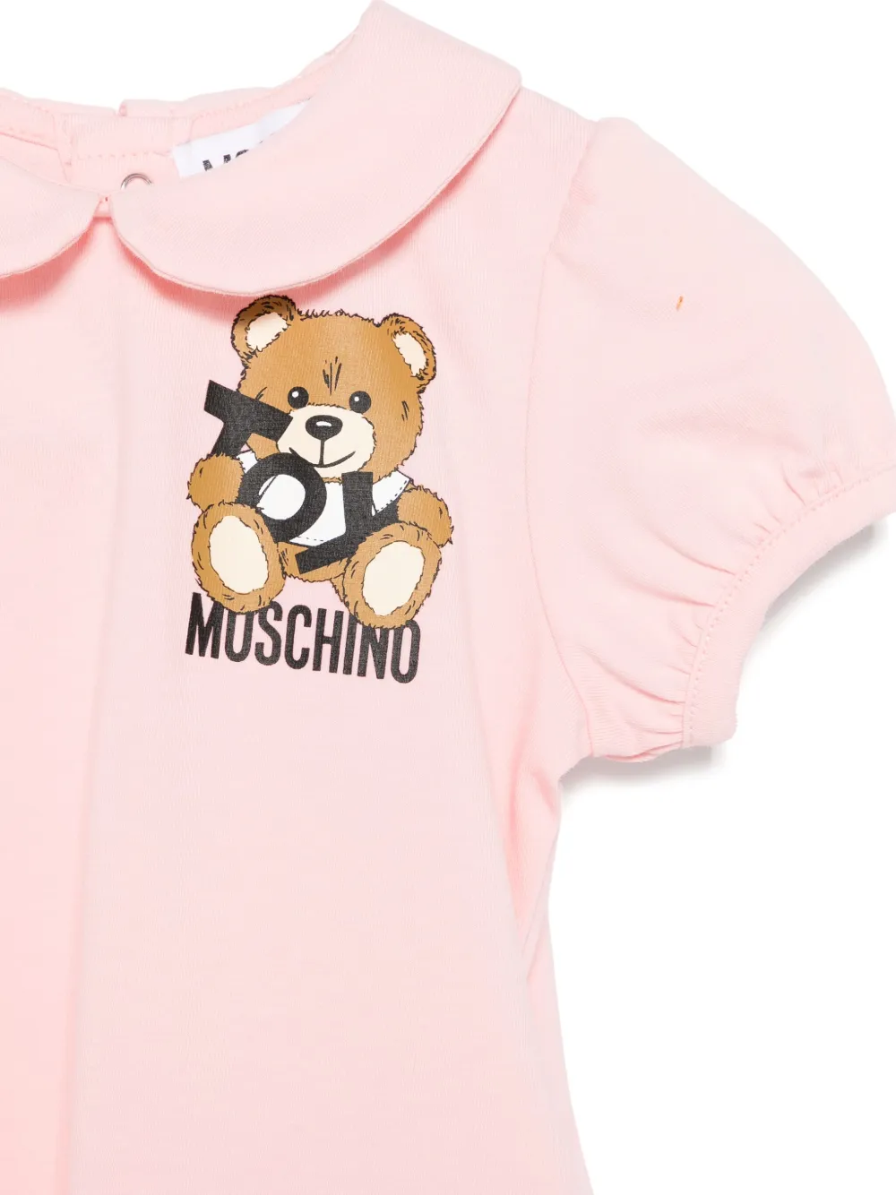 Moschino Kids Shirt en jurk met teddybeerpatroon Blauw