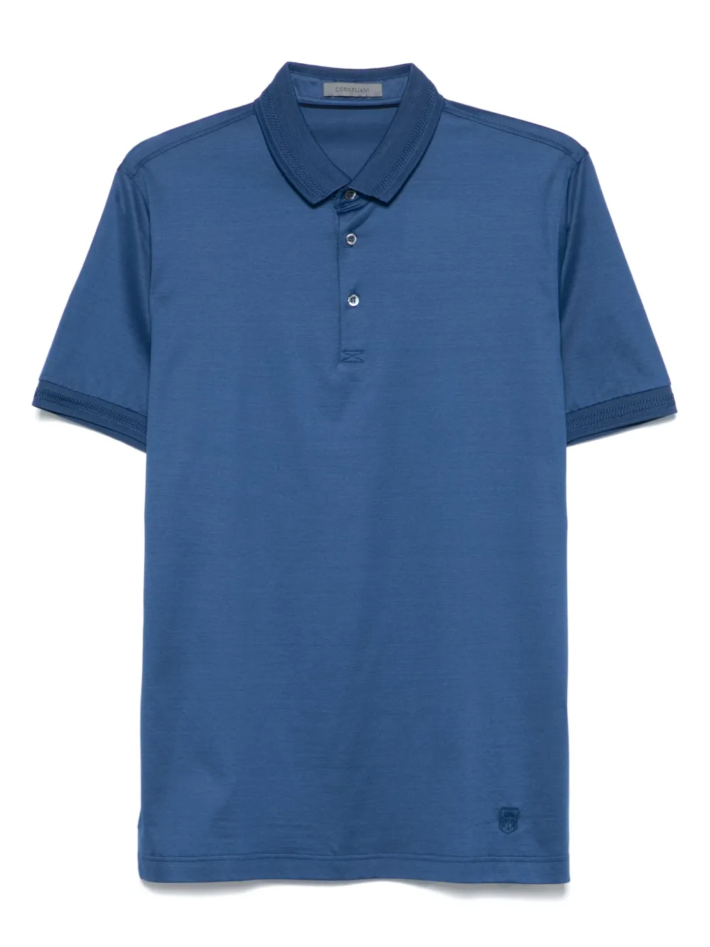 Corneliani Jersey poloshirt Blauw
