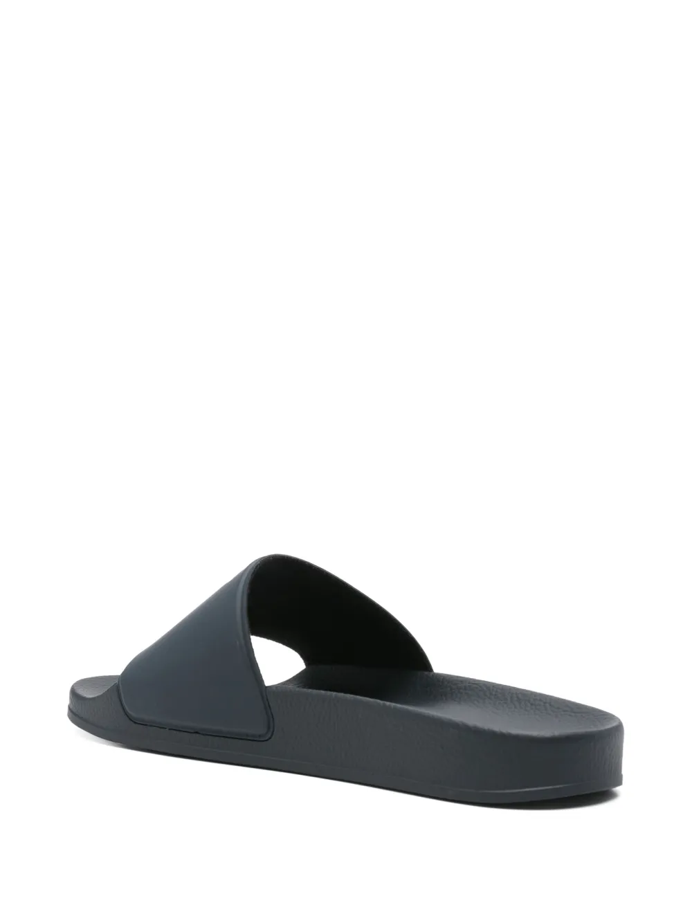 Corneliani logo-embossed slides Blue