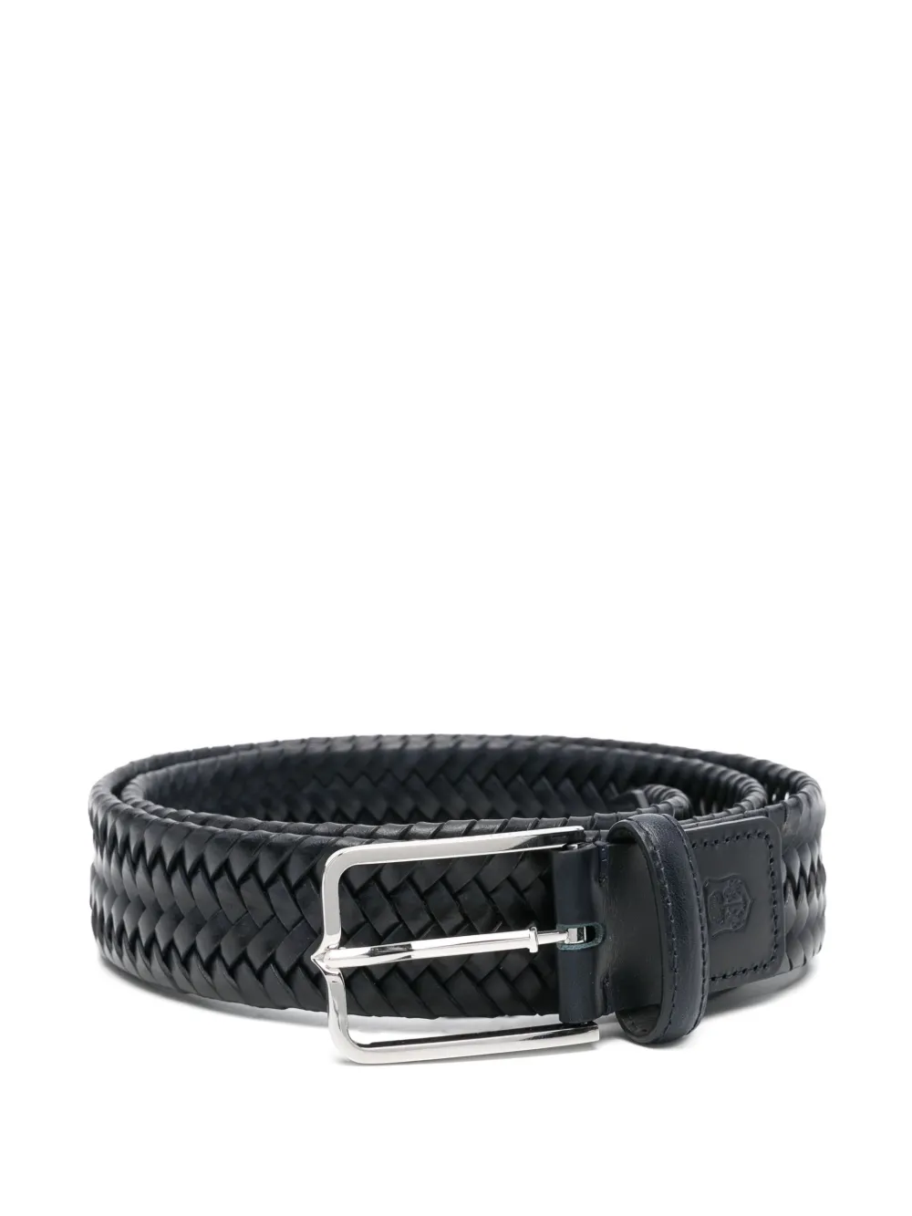 Corneliani Gevlochten riem Blauw