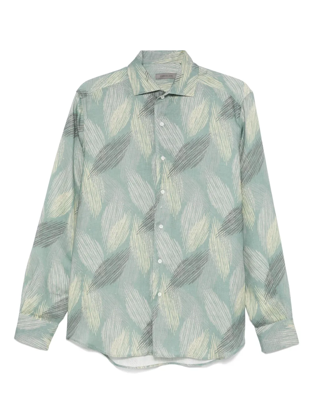 Corneliani camisa de lino | verde | Image 1