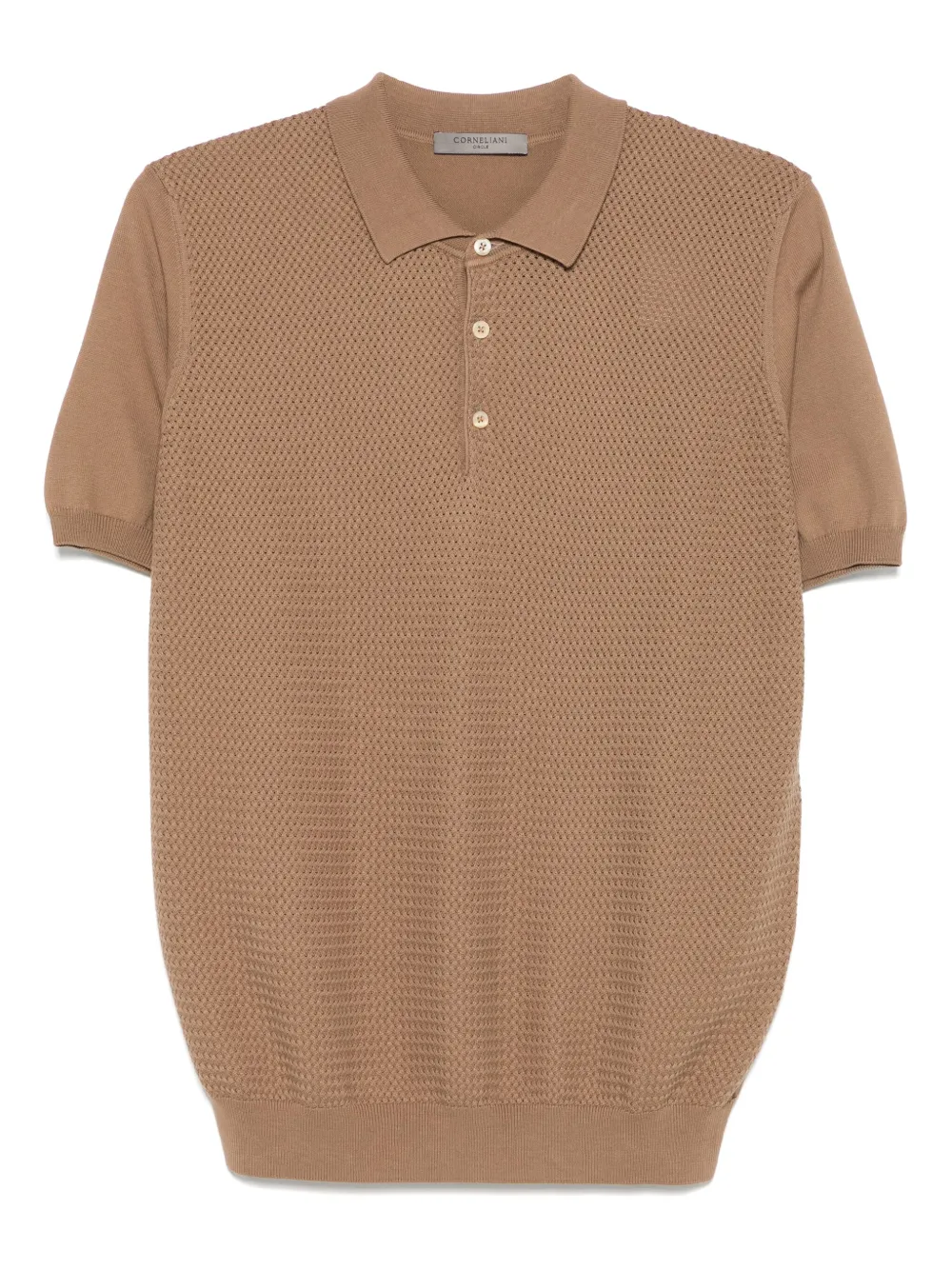 Corneliani Gestricktes Poloshirt | Braun | Image 1