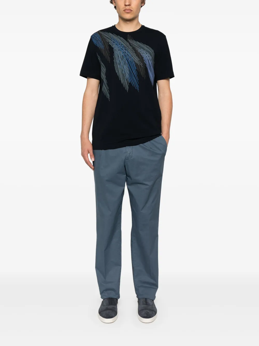 Corneliani Straight broek - Blauw