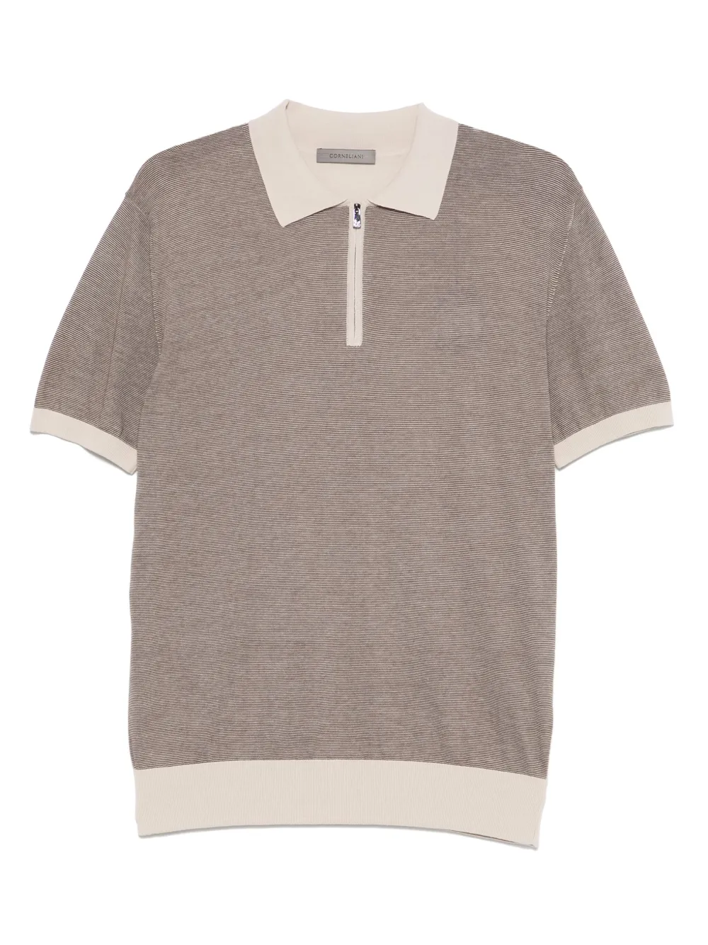 Corneliani playera tipo polo tejida | marrón | Image 1