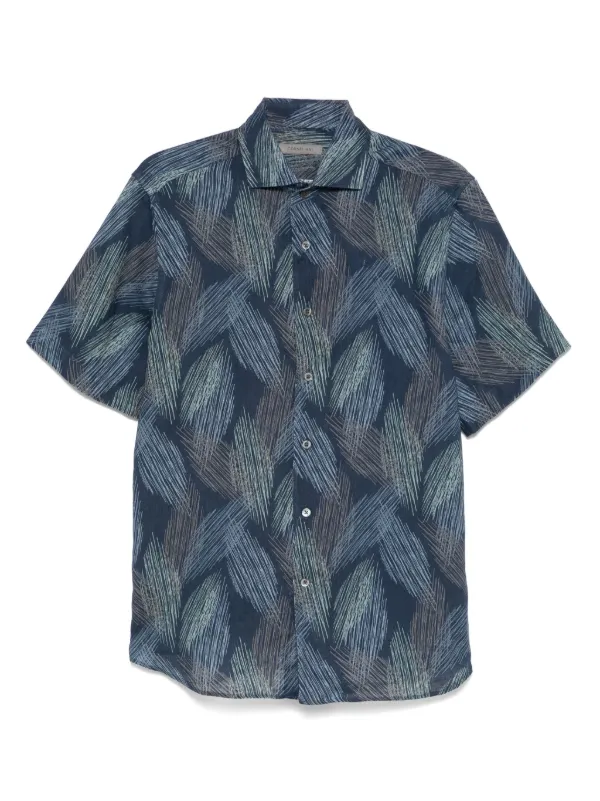 Corneliani Linen Shirt in Blue