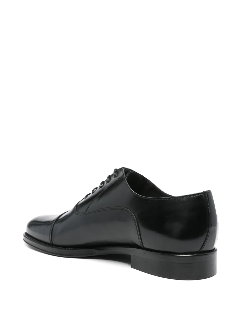 Corneliani leather derby shoes Black