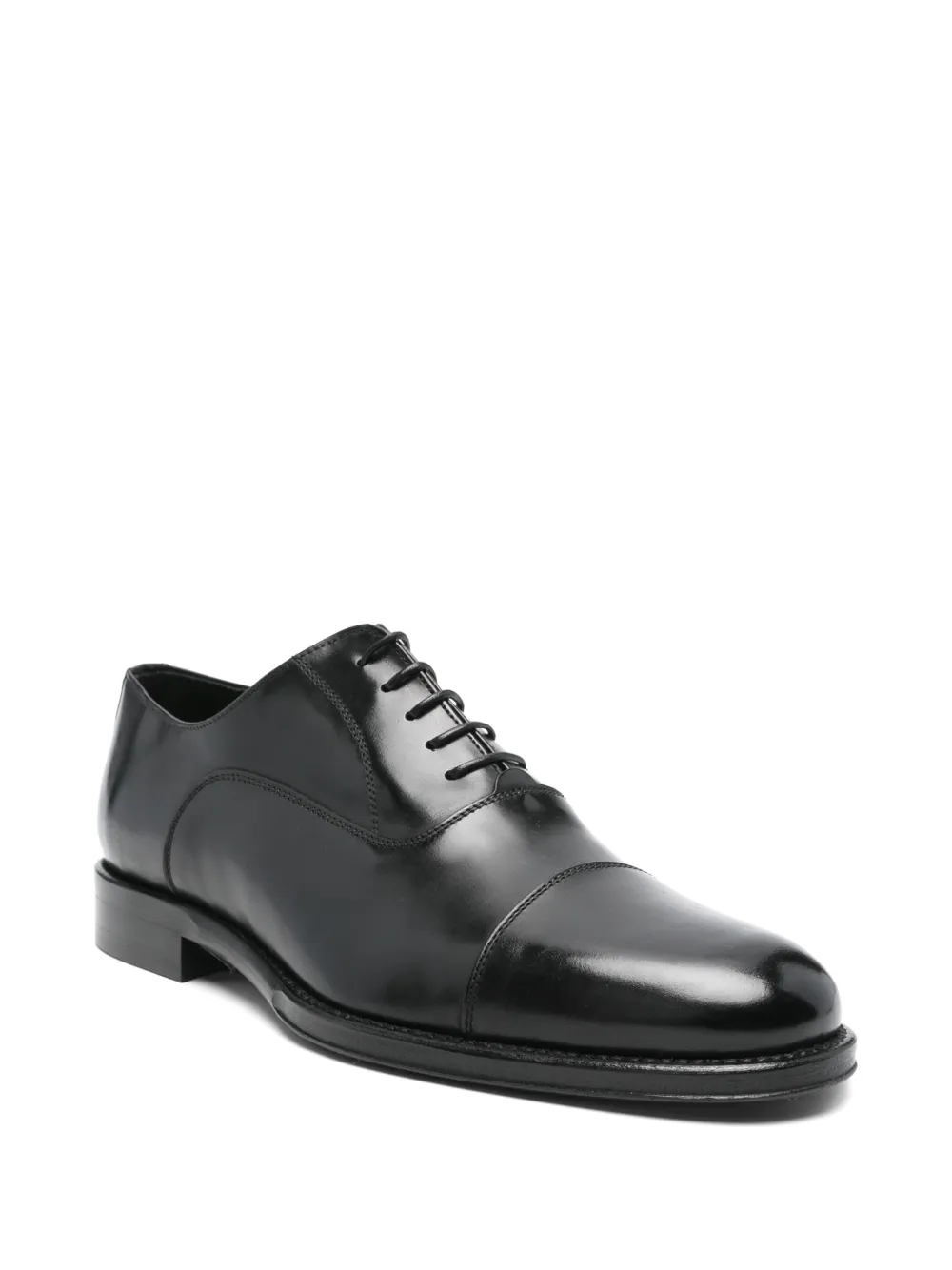 Corneliani Leren derby schoenen - Zwart