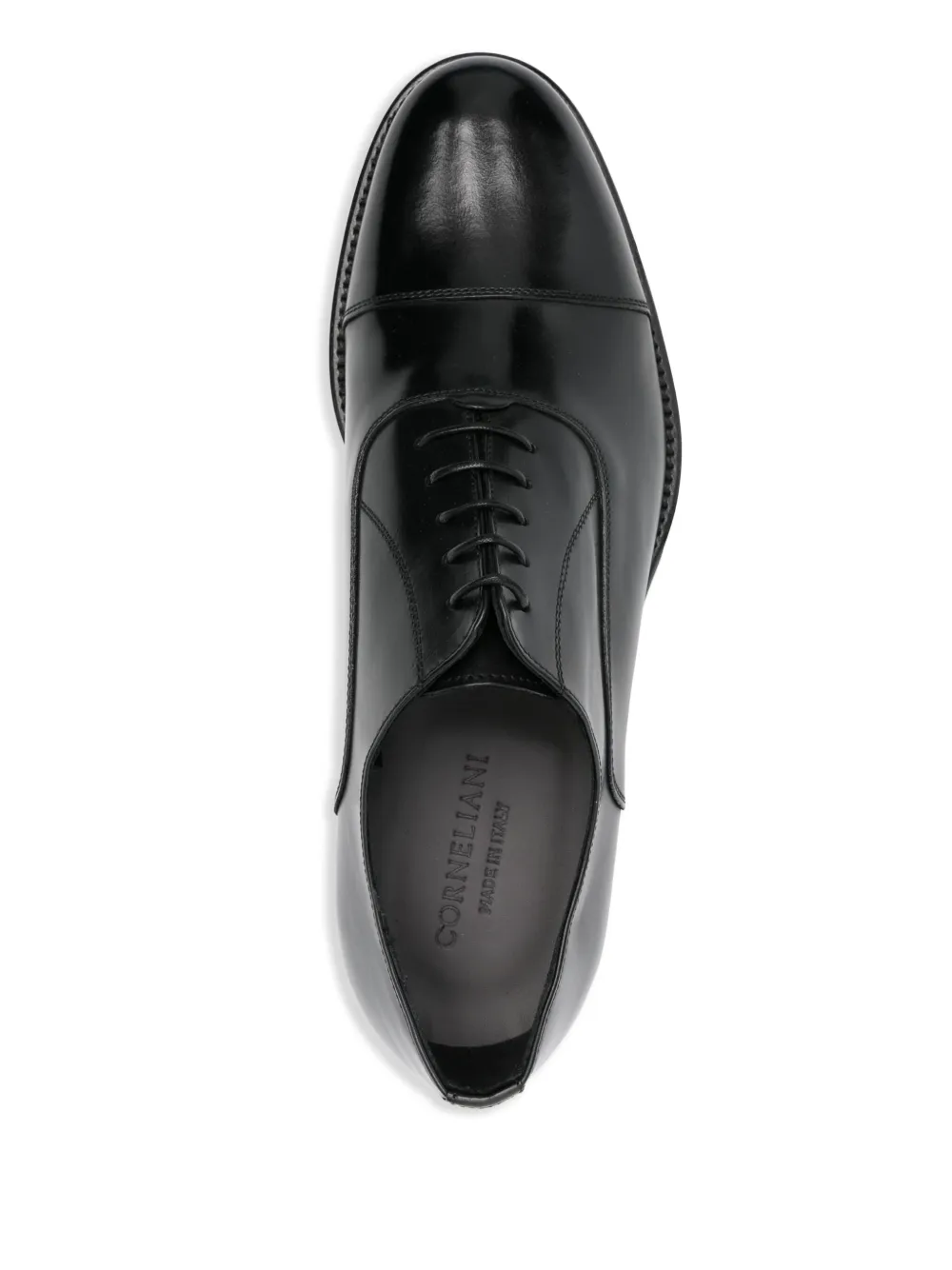 Corneliani leather derby shoes Black