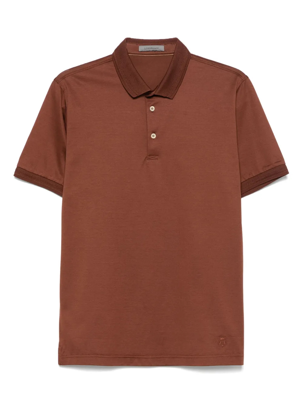 Corneliani Jersey poloshirt Bruin