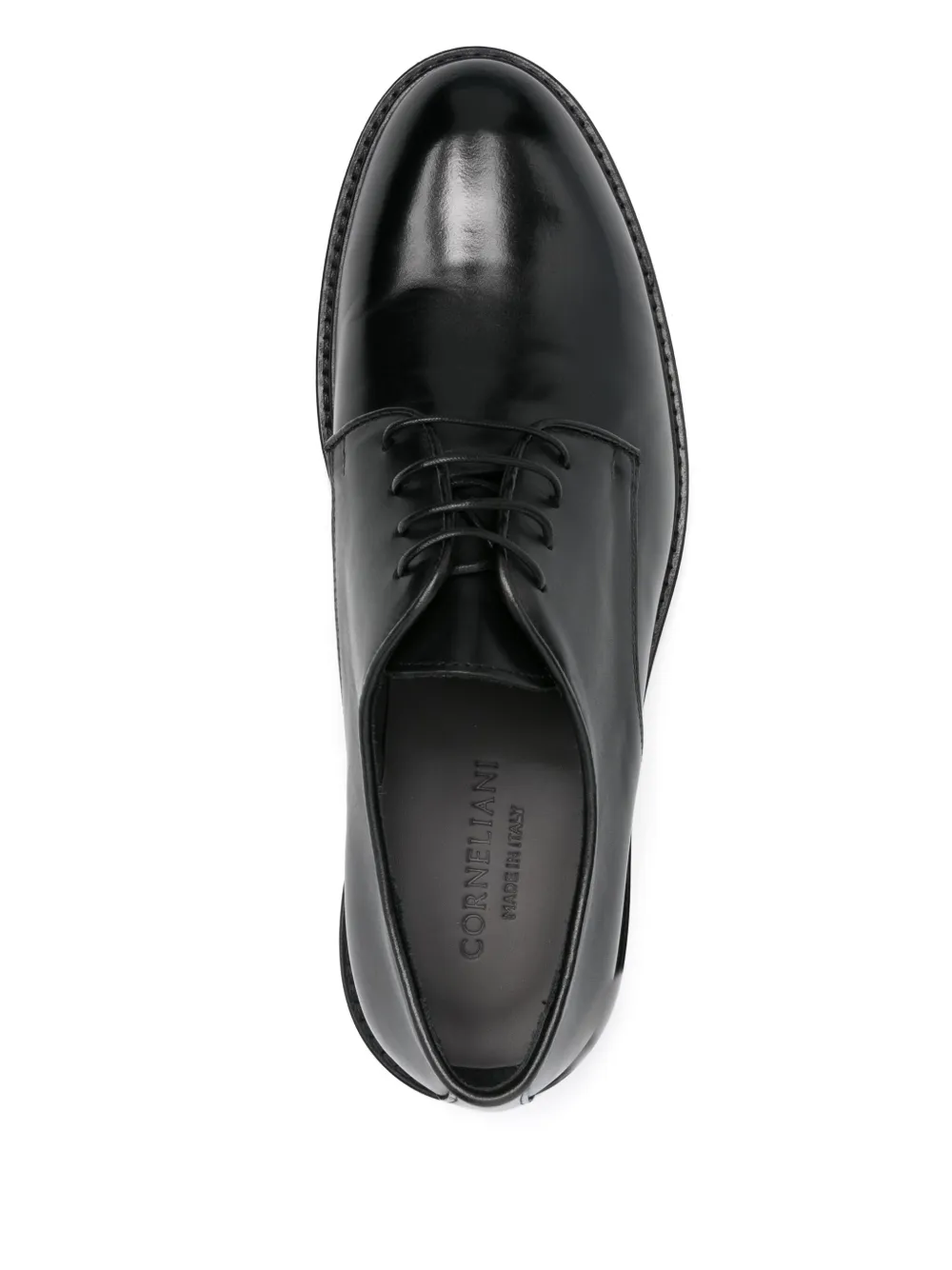 Corneliani leather derby shoes Black