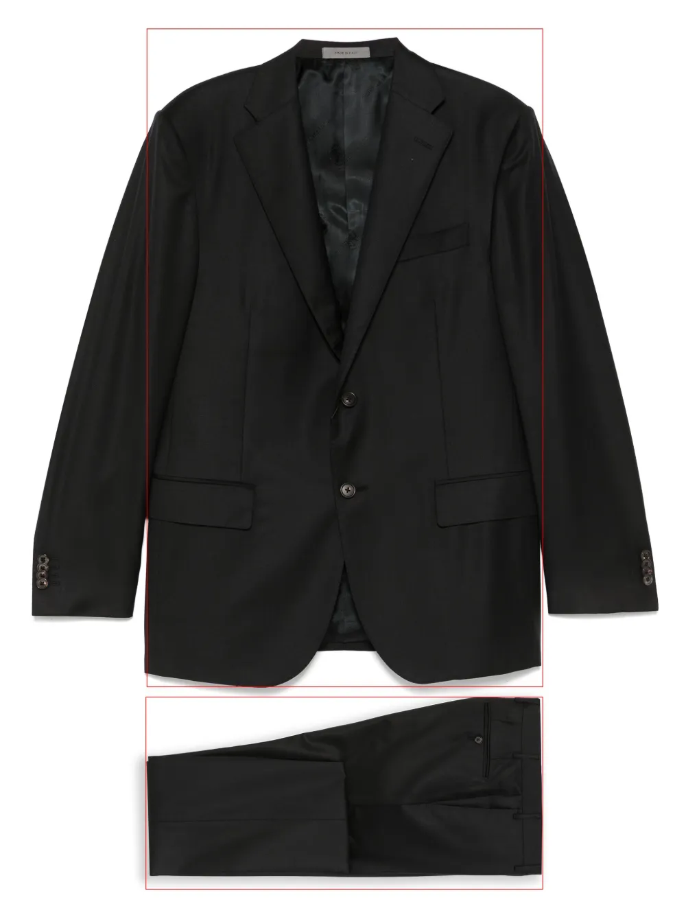 Corneliani virgin-wool single-breasted suit | negro | Image 1