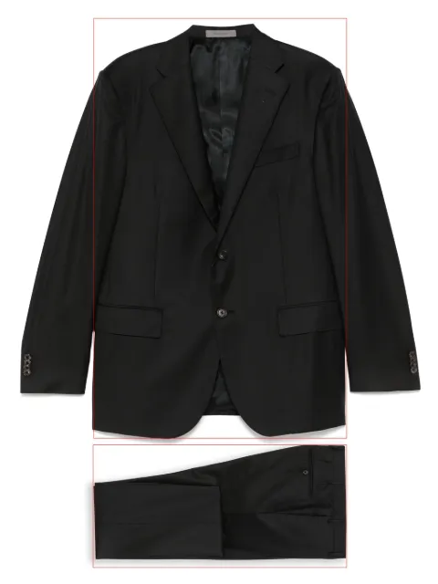 Corneliani virgin-wool single-breasted suit
