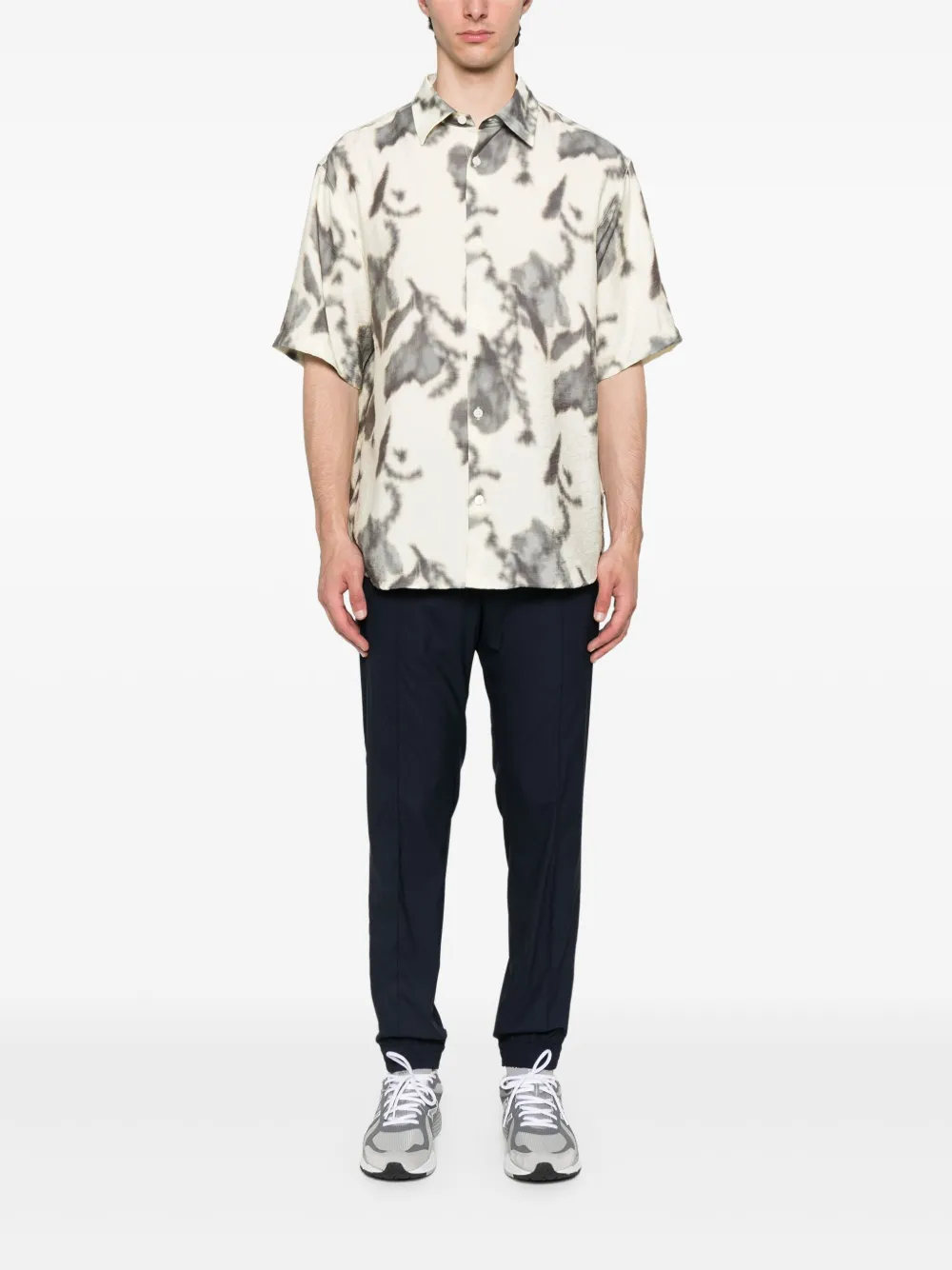 Corneliani drawstring straight-leg trousers - Blauw