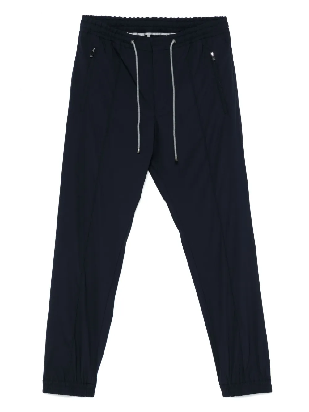Corneliani pantalones rectos con cordones en la pretina | azul | Image 1