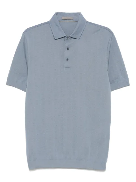 Corneliani playera tipo polo de tejido jersey