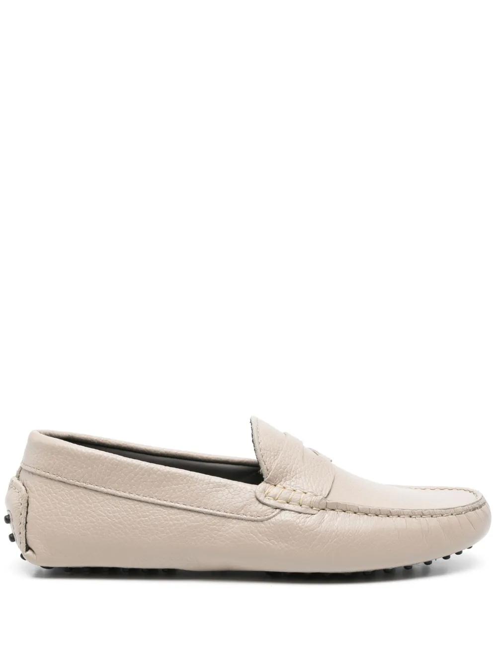 Corneliani leather loafers Neutrals