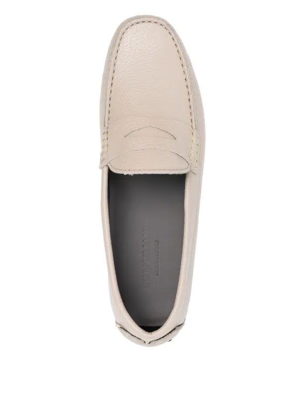 Corneliani レザーローファー | ニュートラル | FARFETCH JP