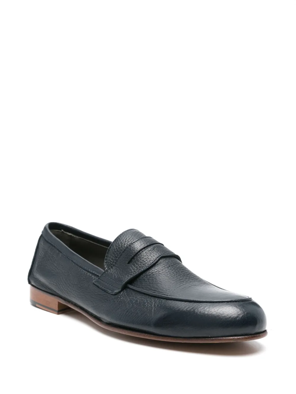 Corneliani leather loafers Blue