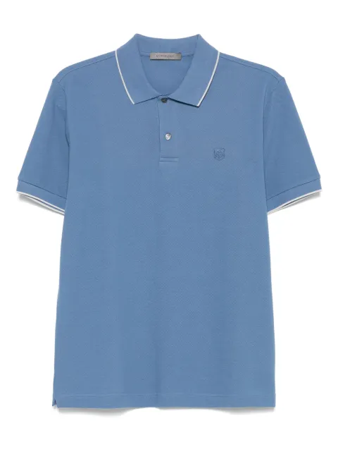 Corneliani playera tipo polo de tejido jersey