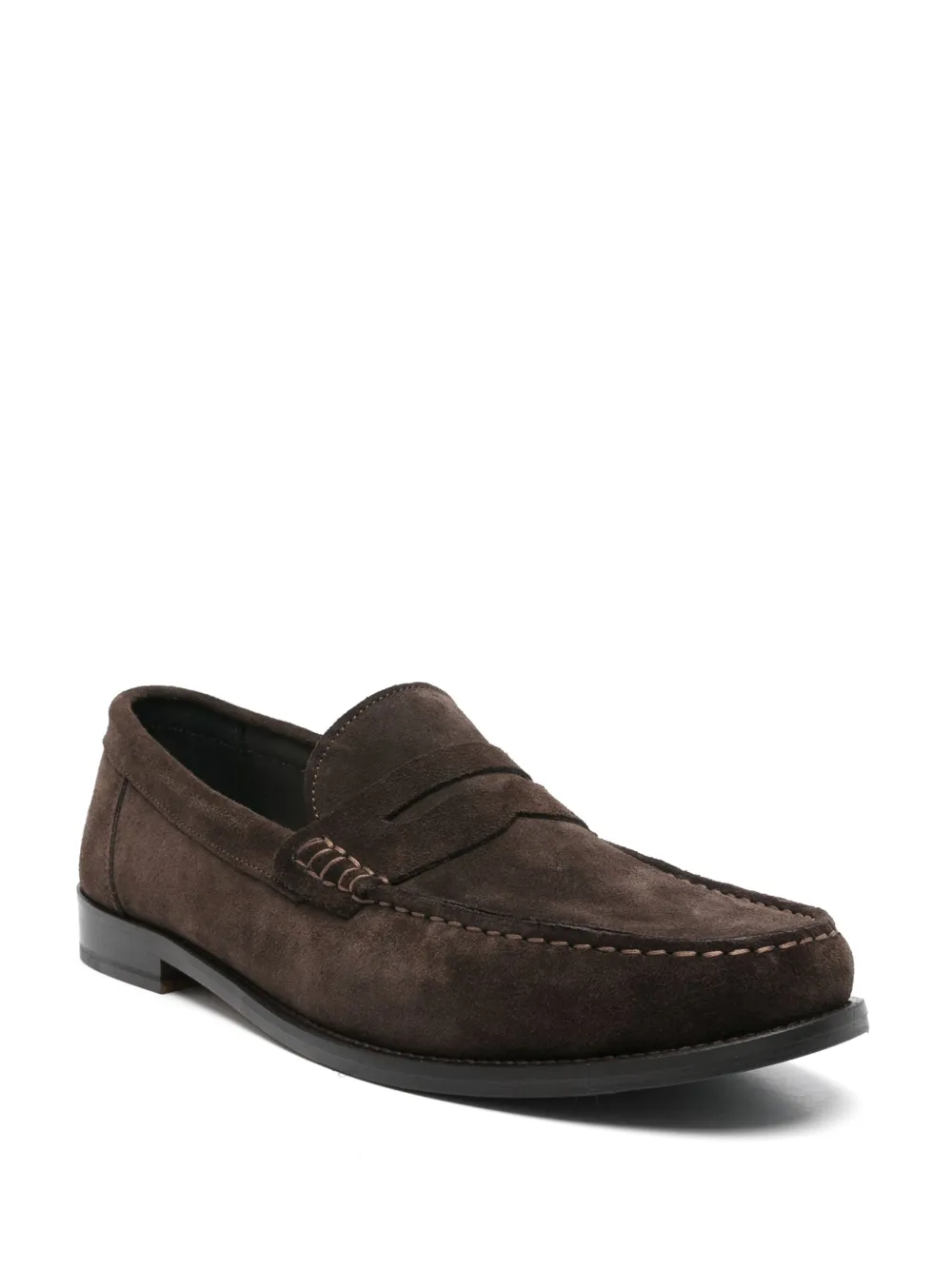 Corneliani suede loafers - Bruin