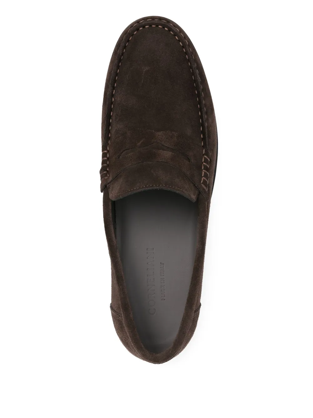 Corneliani suede loafers Brown