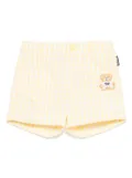 Moschino Kids gingham-print shorts - Yellow