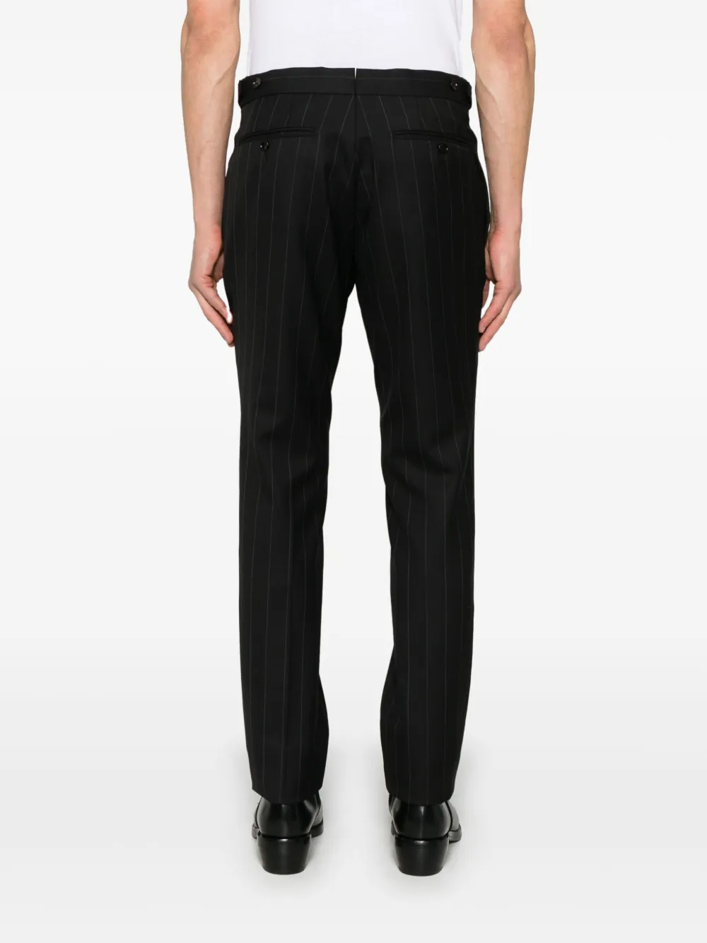 TOM FORD Gestreepte broek Zwart