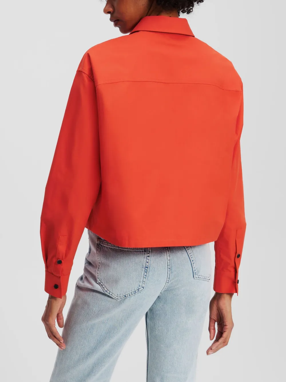 Karl Lagerfeld Jeans Blouse met logo Oranje
