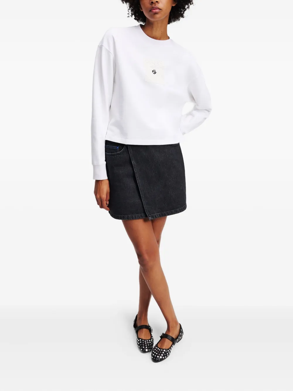 Karl Lagerfeld Jeans organic cotton sweatshirt | Knitted Tops | Image 2