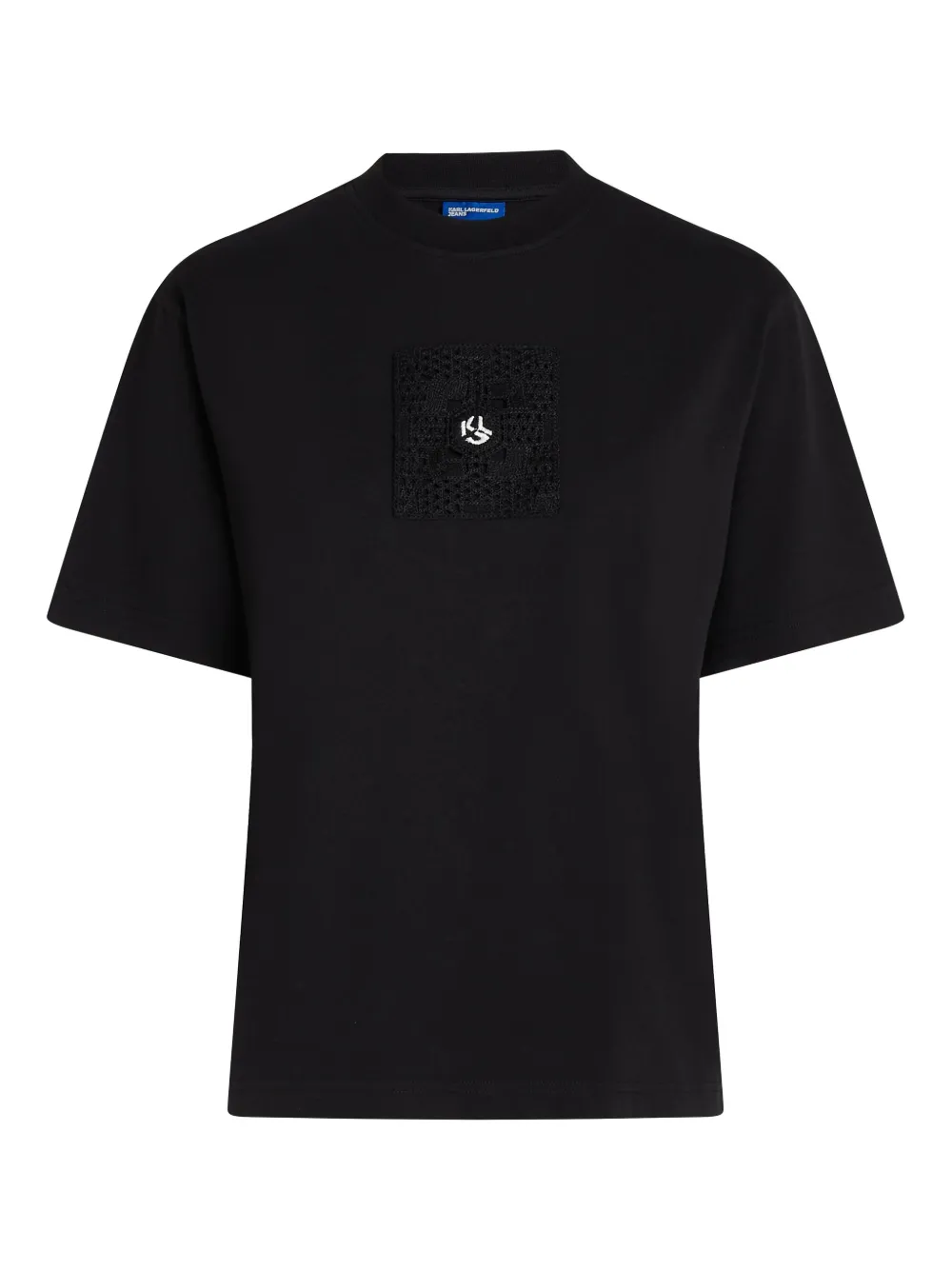 logo-embroidered T-shirt