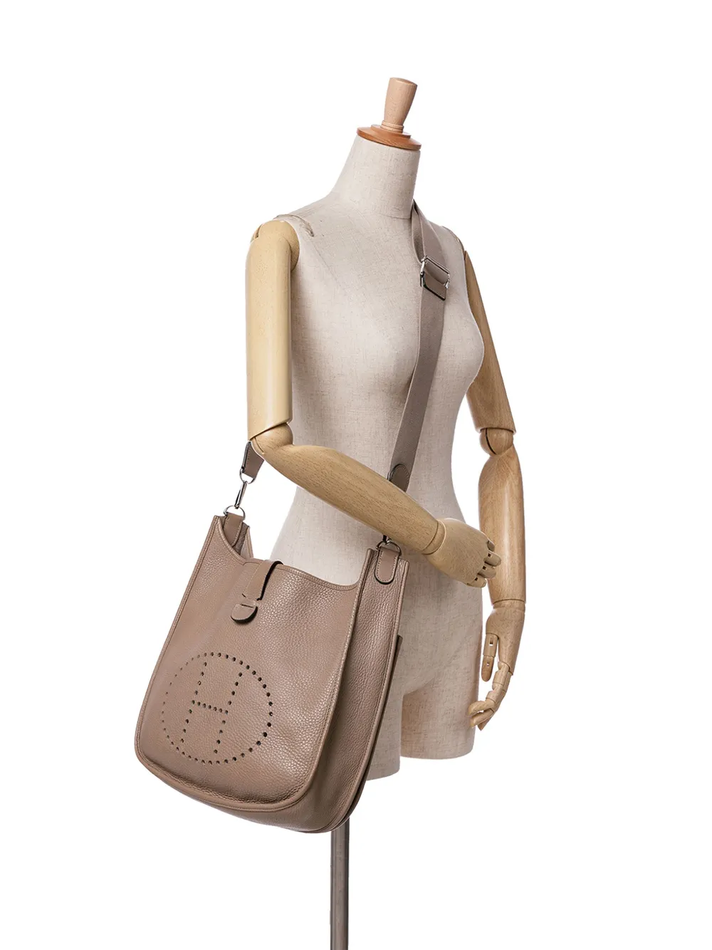 Hermès Pre-Owned 2010 Clemence Evelyne III TPM crossbodytas - Bruin