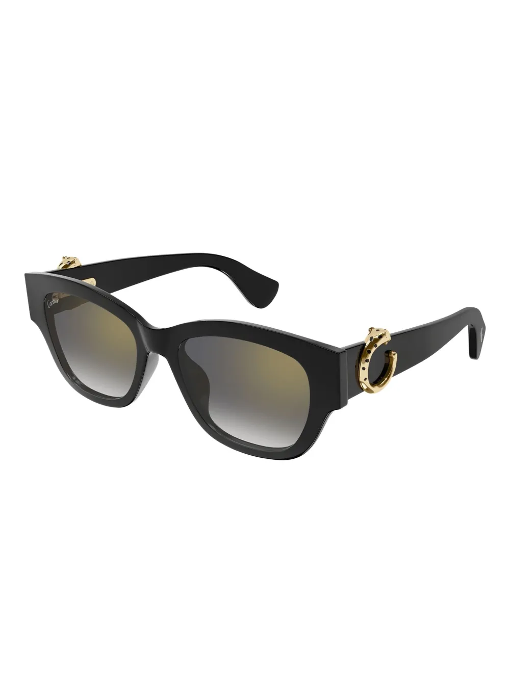 Cartier Eyewear Zonnebril met vierkant montuur - Zwart