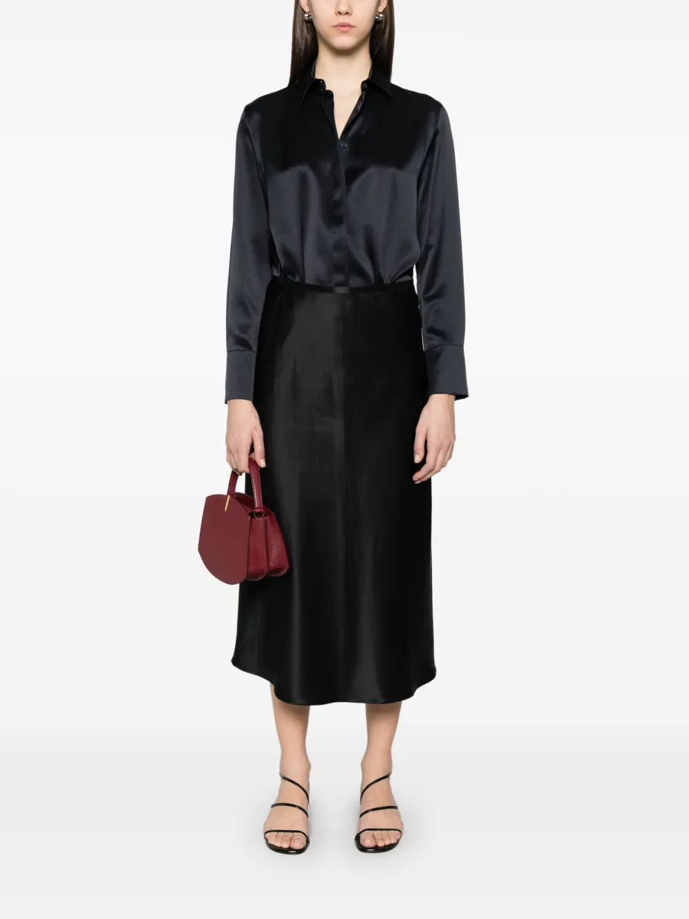 Max Mara Carnet midi-rok - Zwart